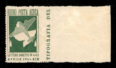 Italia / Colonie / Africa Orientale Italiana / Franchigia Militare