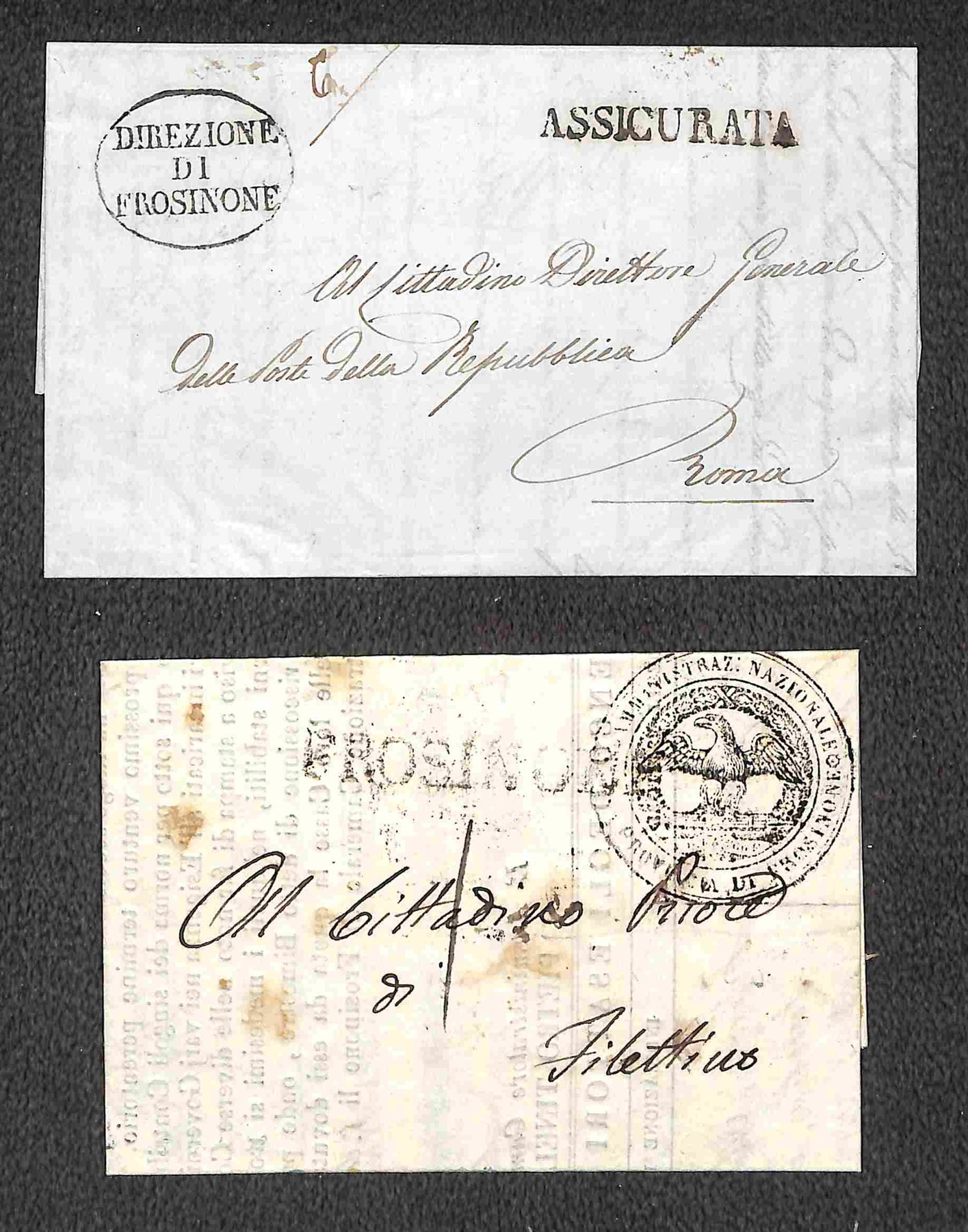 Italia / Prefilateliche / Posta Ordinaria