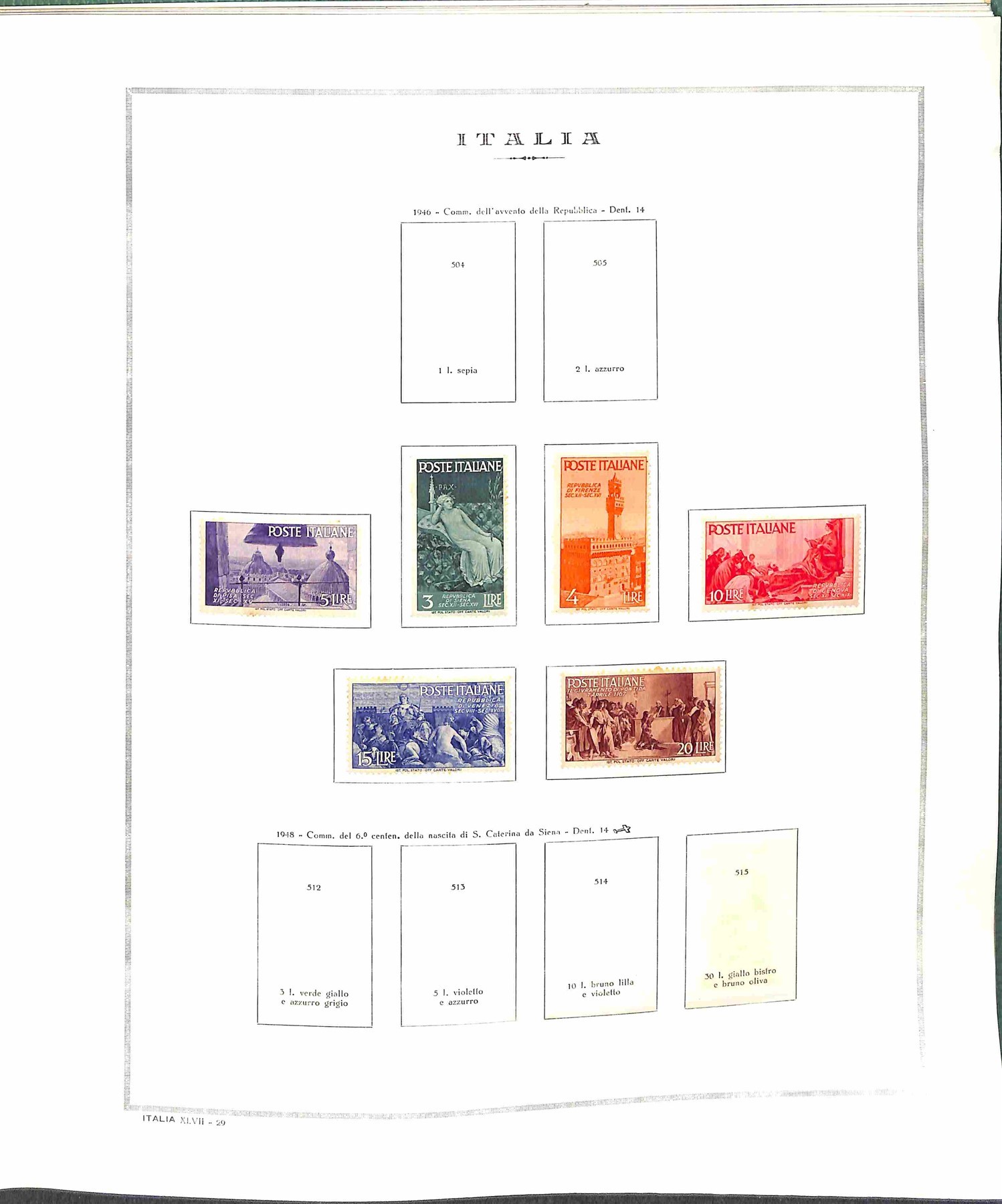 Italia / Repubblica / Posta Ordinaria