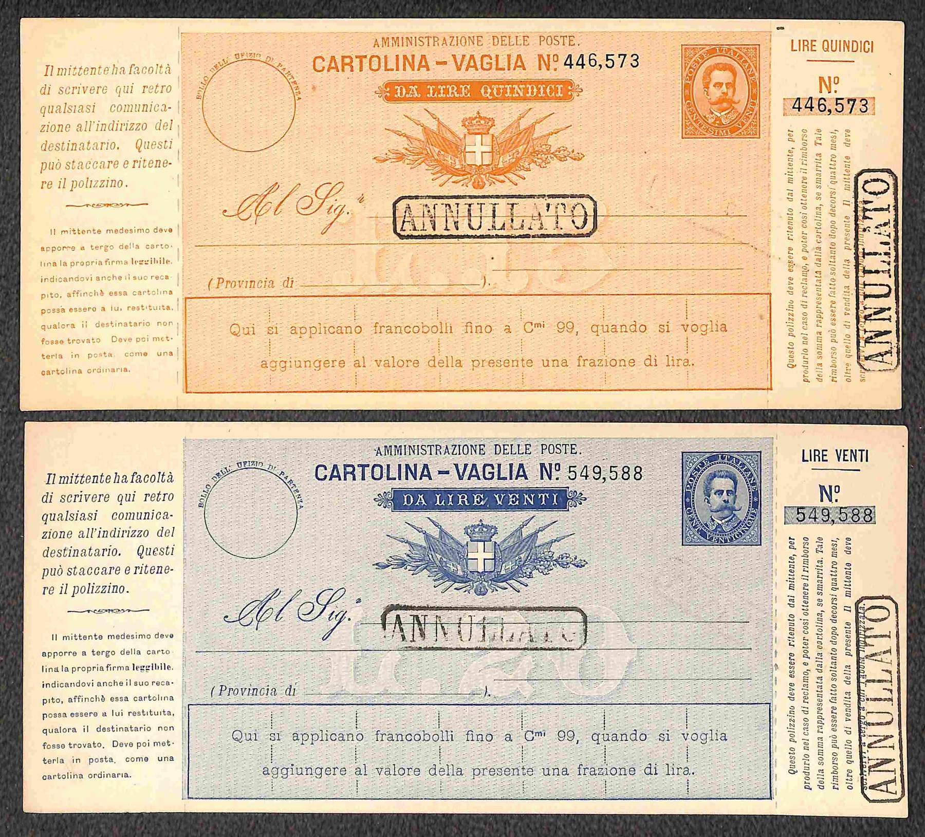 Italia / Regno / Umberto i