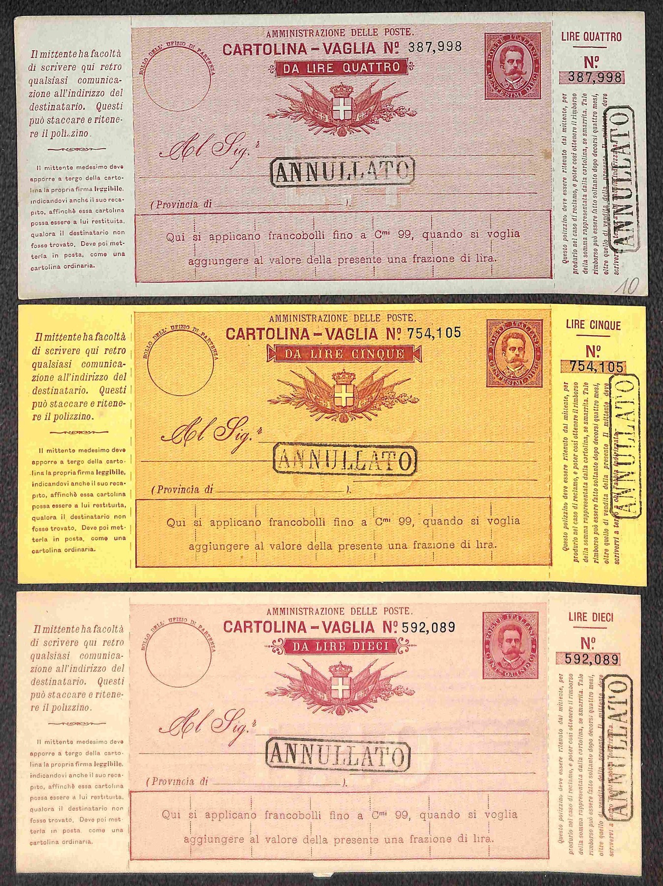 Italia / Regno / Umberto i