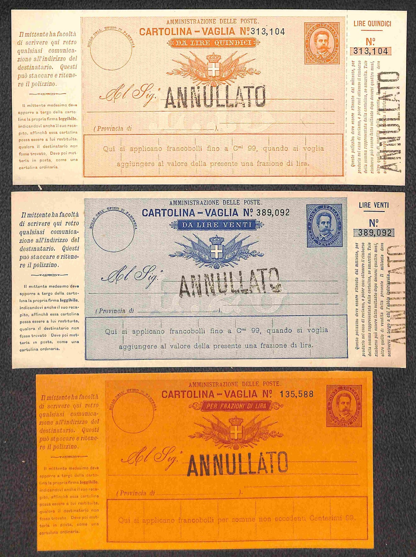 Italia / Regno / Umberto i