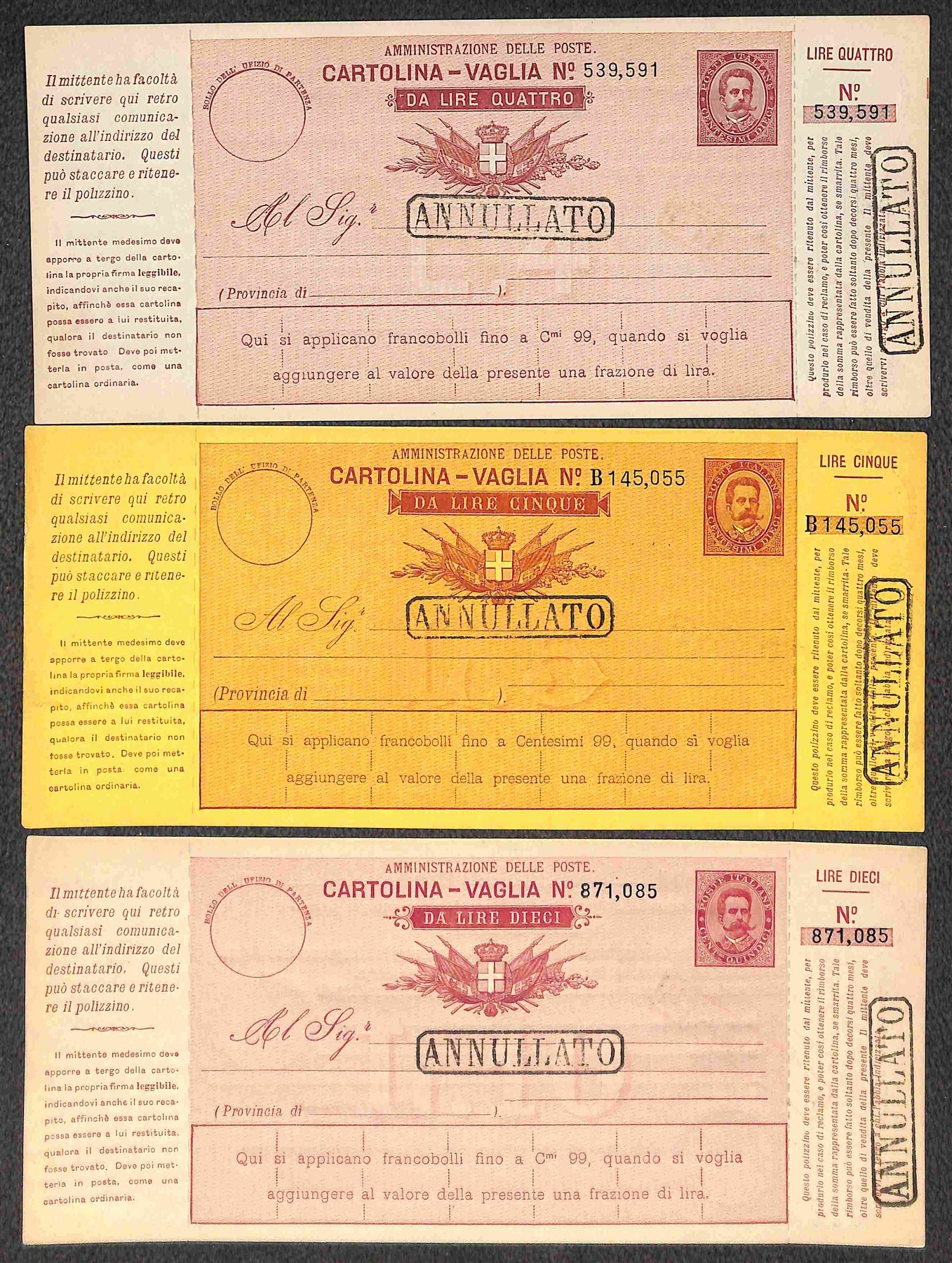Italia / Regno / Umberto i