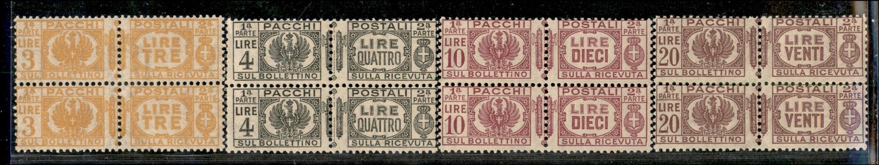 ITALIA / Regno / Vittorio Emanuele III / Pacchi postali