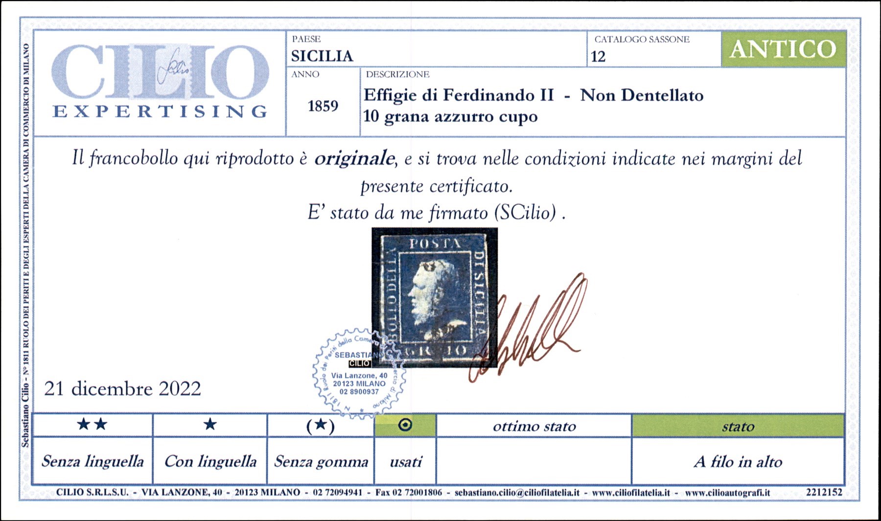 Italia / Antichi Stati Italiani / Sicilia / Posta Ordinaria
