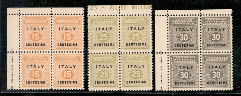 Italia / Occupazioni Straniere di Territori Italiani / Occupazione Anglo-americana / Napoli / Pos...