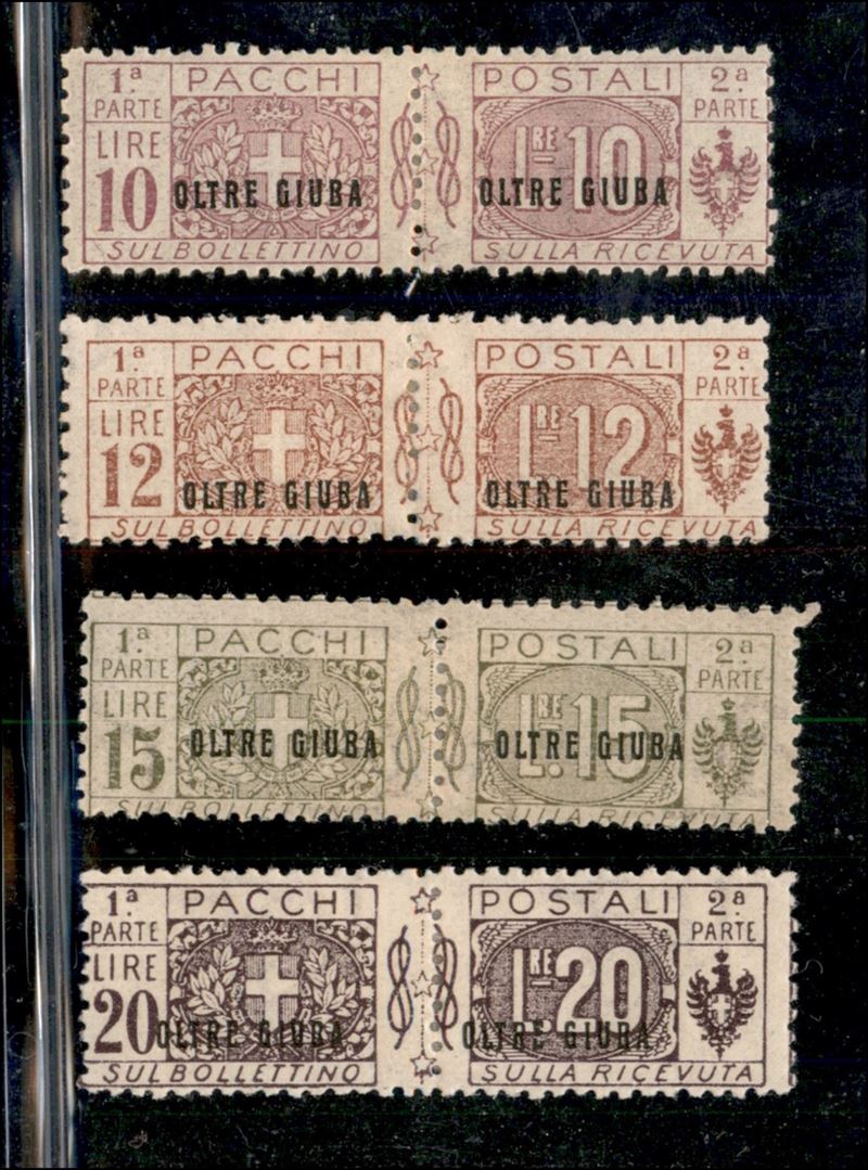 Italia / Colonie / Oltre Giuba / Pacchi Postali