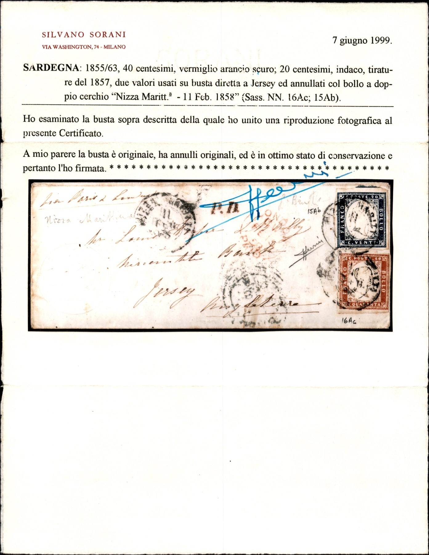 Italia / Antichi Stati Italiani / Sardegna / Posta Ordinaria