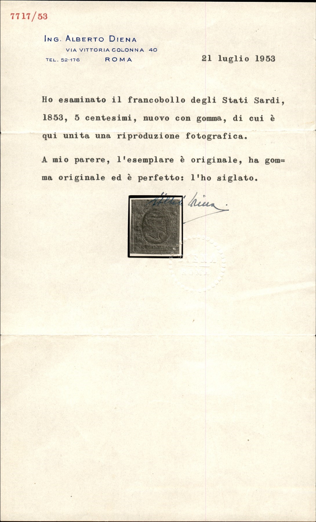 Italia / Antichi Stati Italiani / Sardegna / Posta Ordinaria