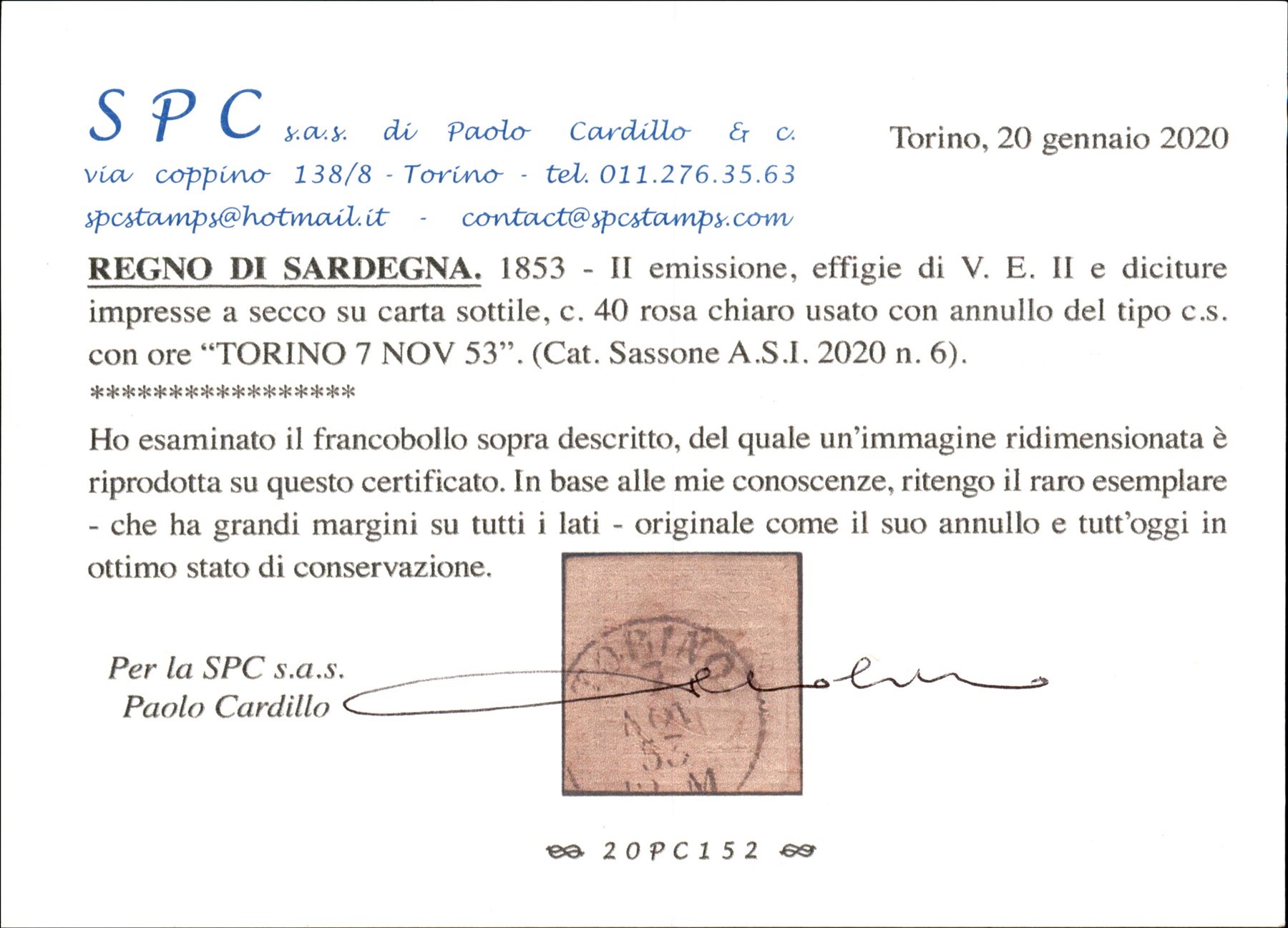 Italia / Antichi Stati Italiani / Sardegna / Posta Ordinaria
