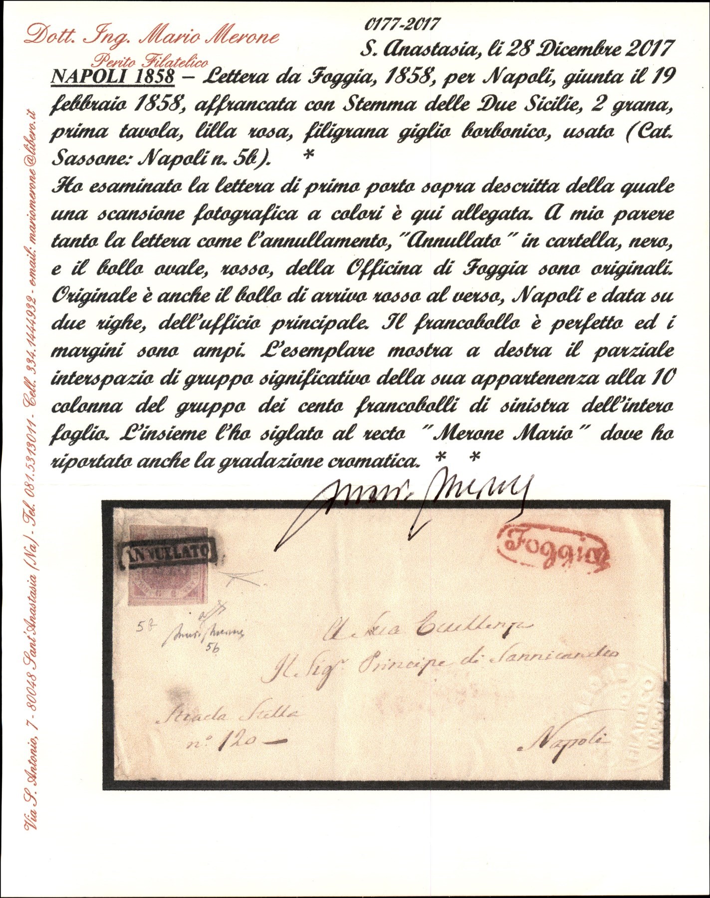 Italia / Antichi Stati Italiani / Napoli / Posta Ordinaria