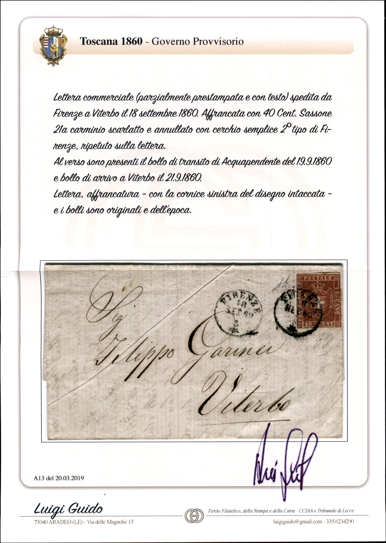 Italia / Antichi Stati Italiani / Toscana / Governo Provvisorio