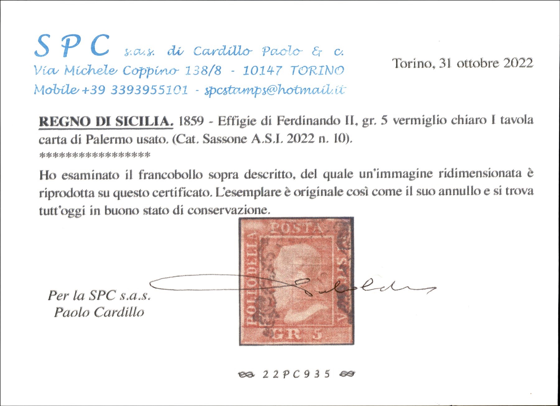 Italia / Antichi Stati Italiani / Sicilia / Posta Ordinaria