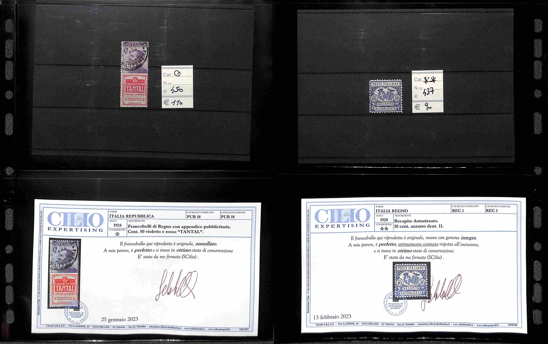 Area Italiana / Posta Ordinaria