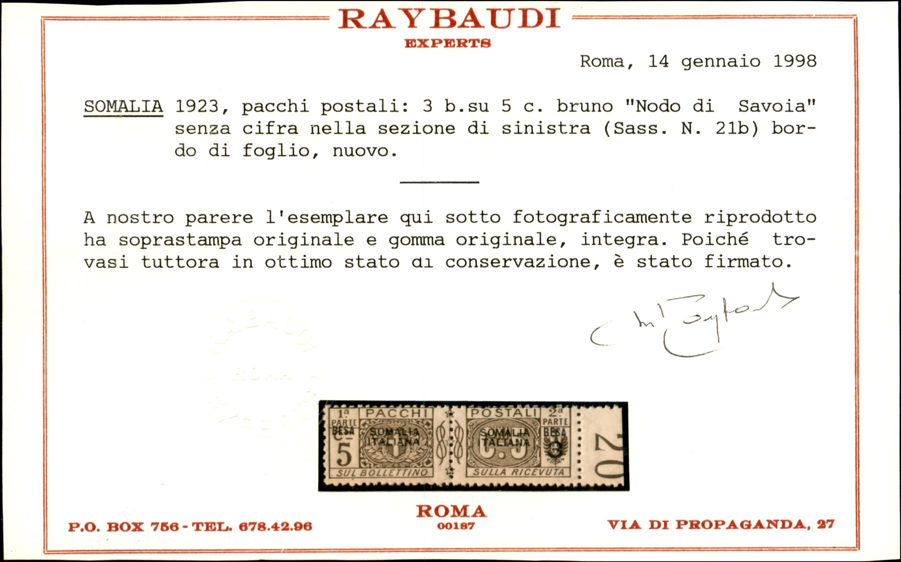 Italia / Colonie / Somalia / Posta Ordinaria
