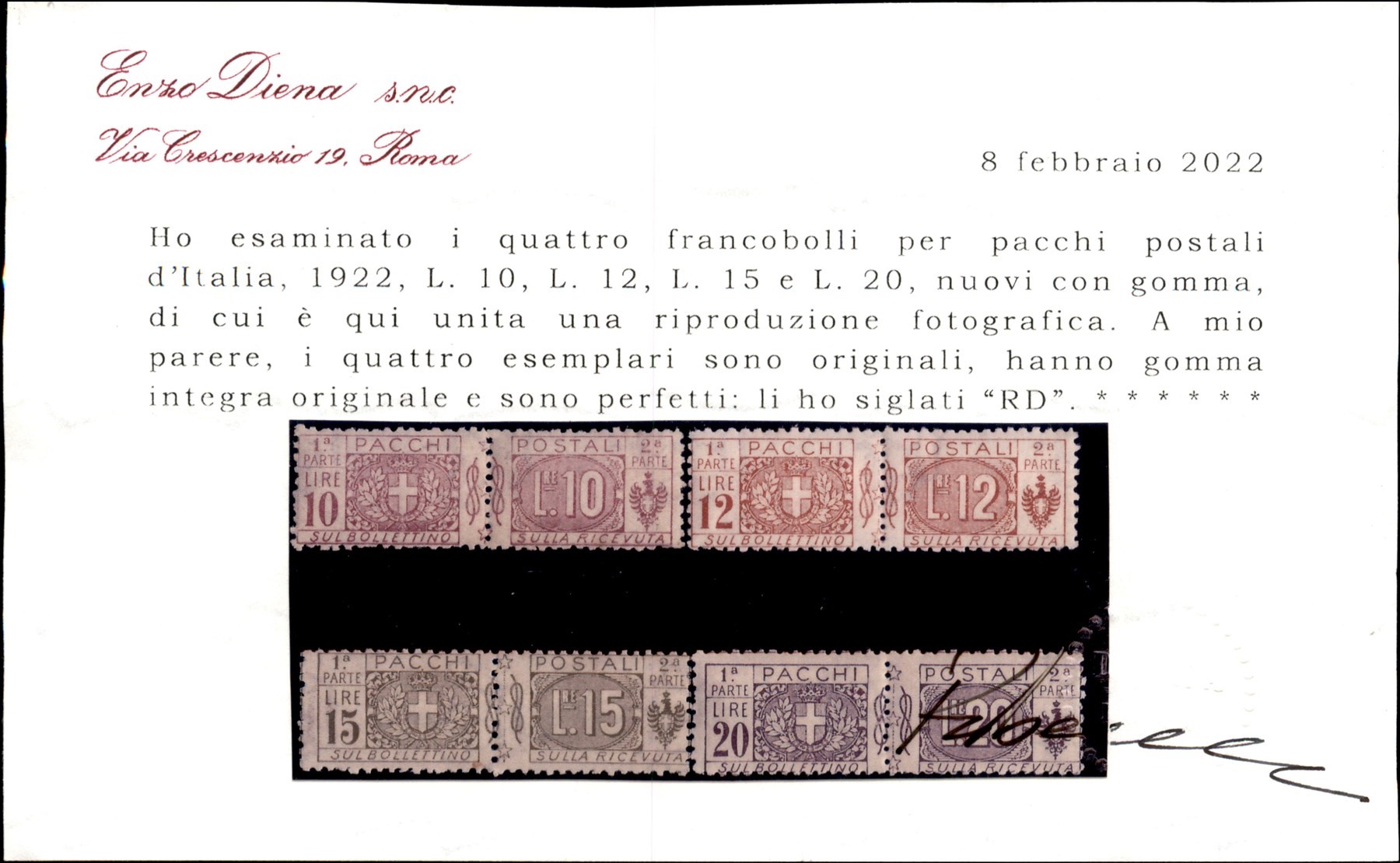 Italia / Regno / Vittorio Emanuele III / Pacchi Postali