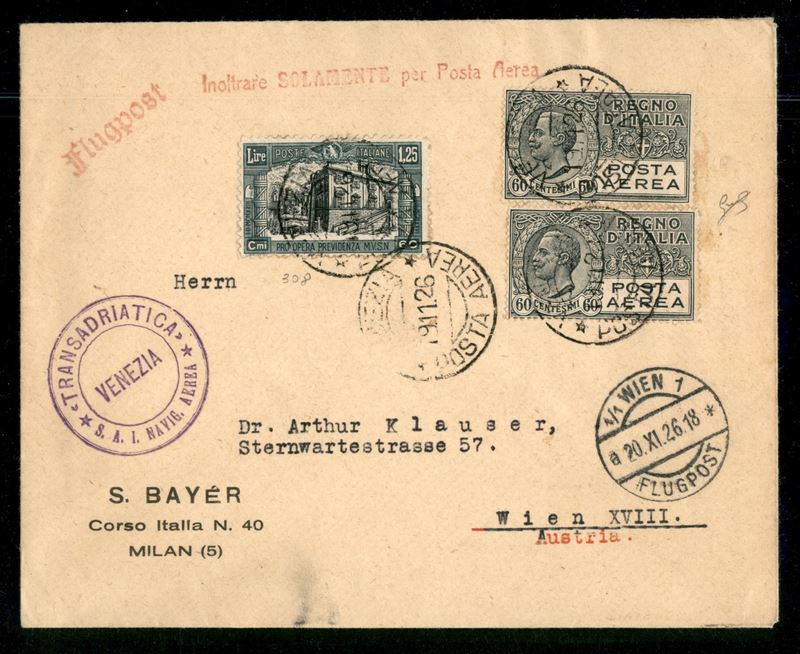 Italia / Regno / Vittorio Emanuele III / Aerogrammi