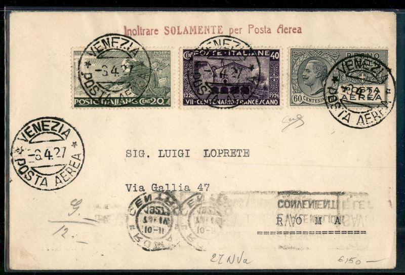 Italia / Regno / Vittorio Emanuele III / Aerogrammi