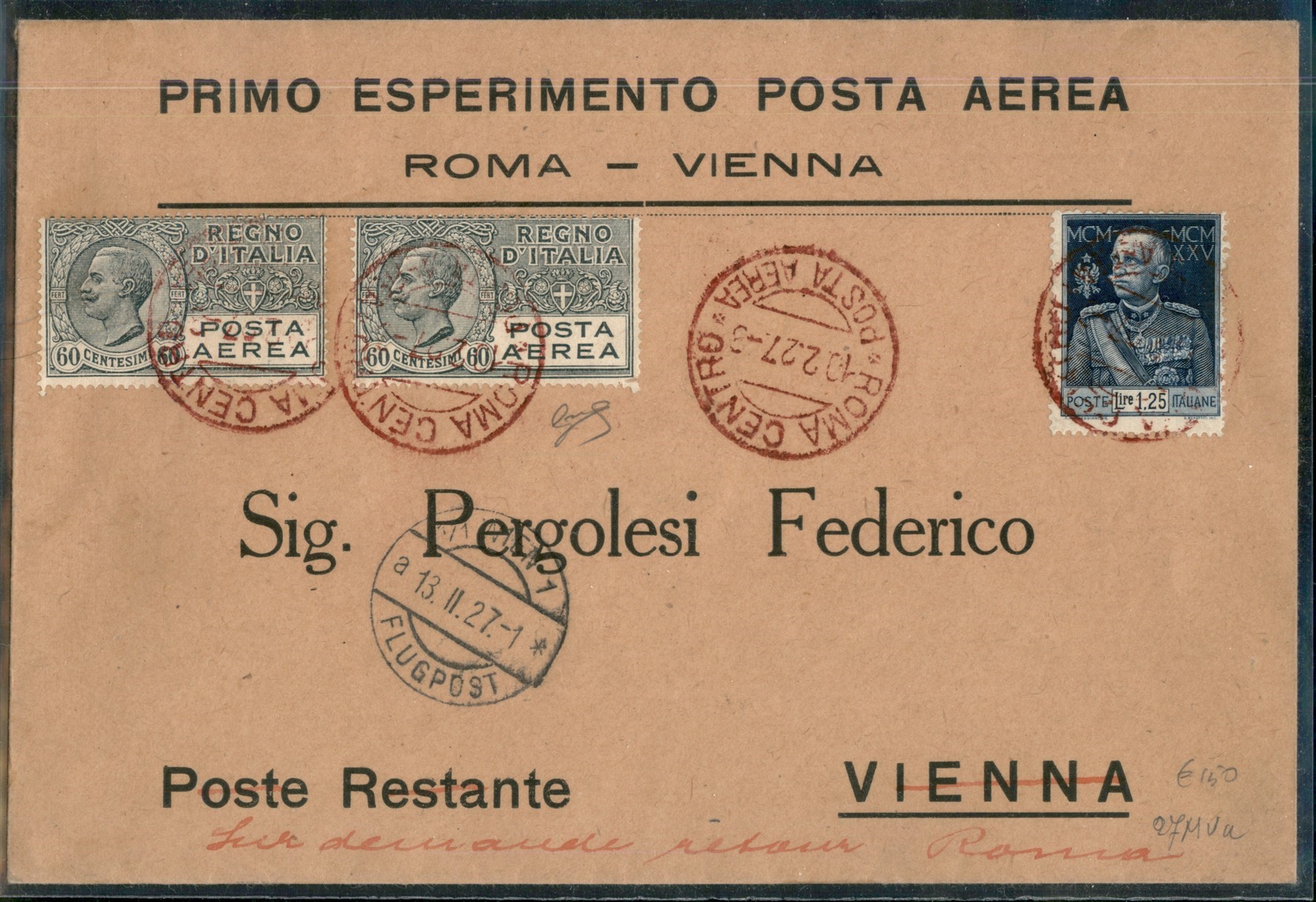 Italia / Regno / Vittorio Emanuele III / Aerogrammi
