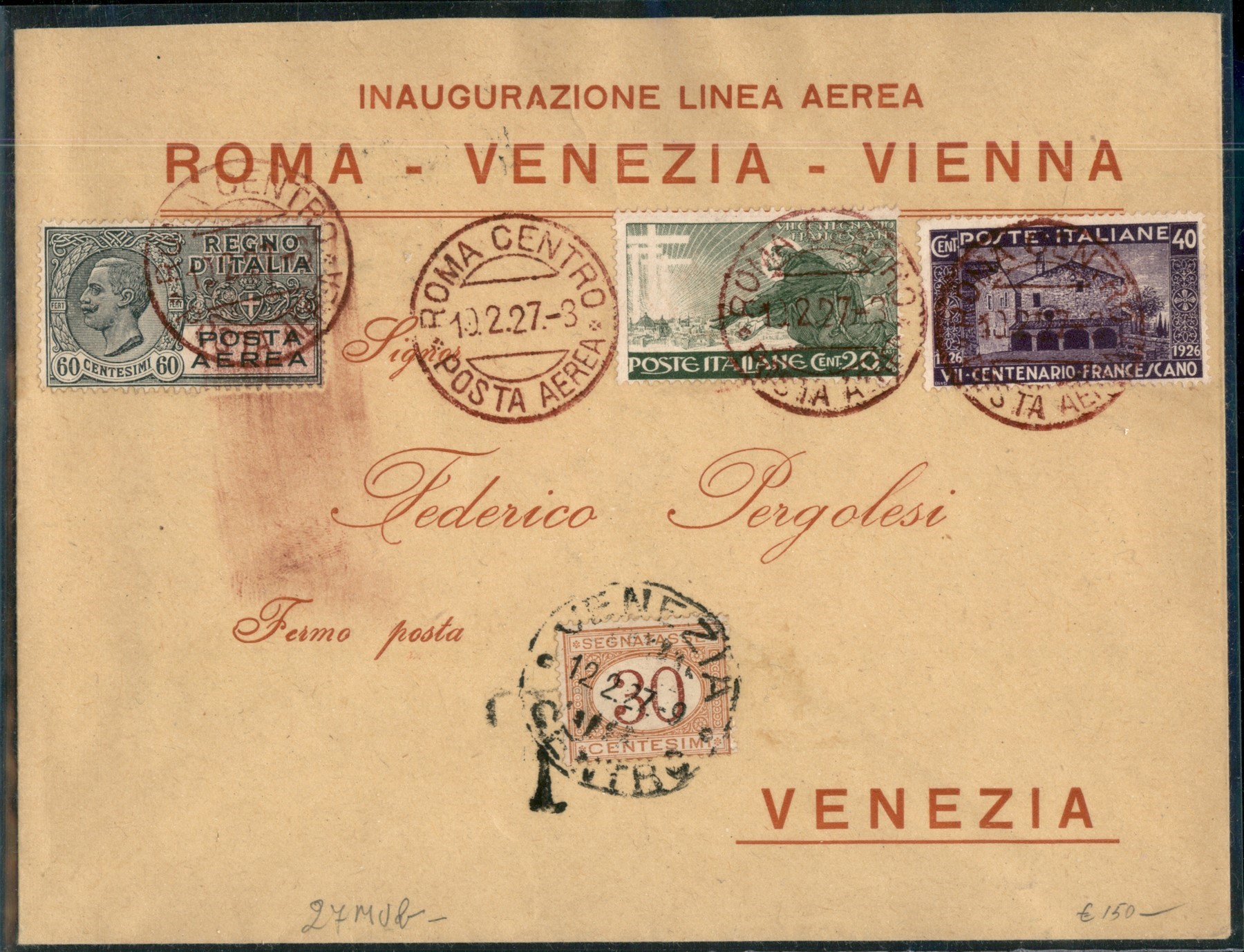 Italia / Regno / Vittorio Emanuele III / Aerogrammi