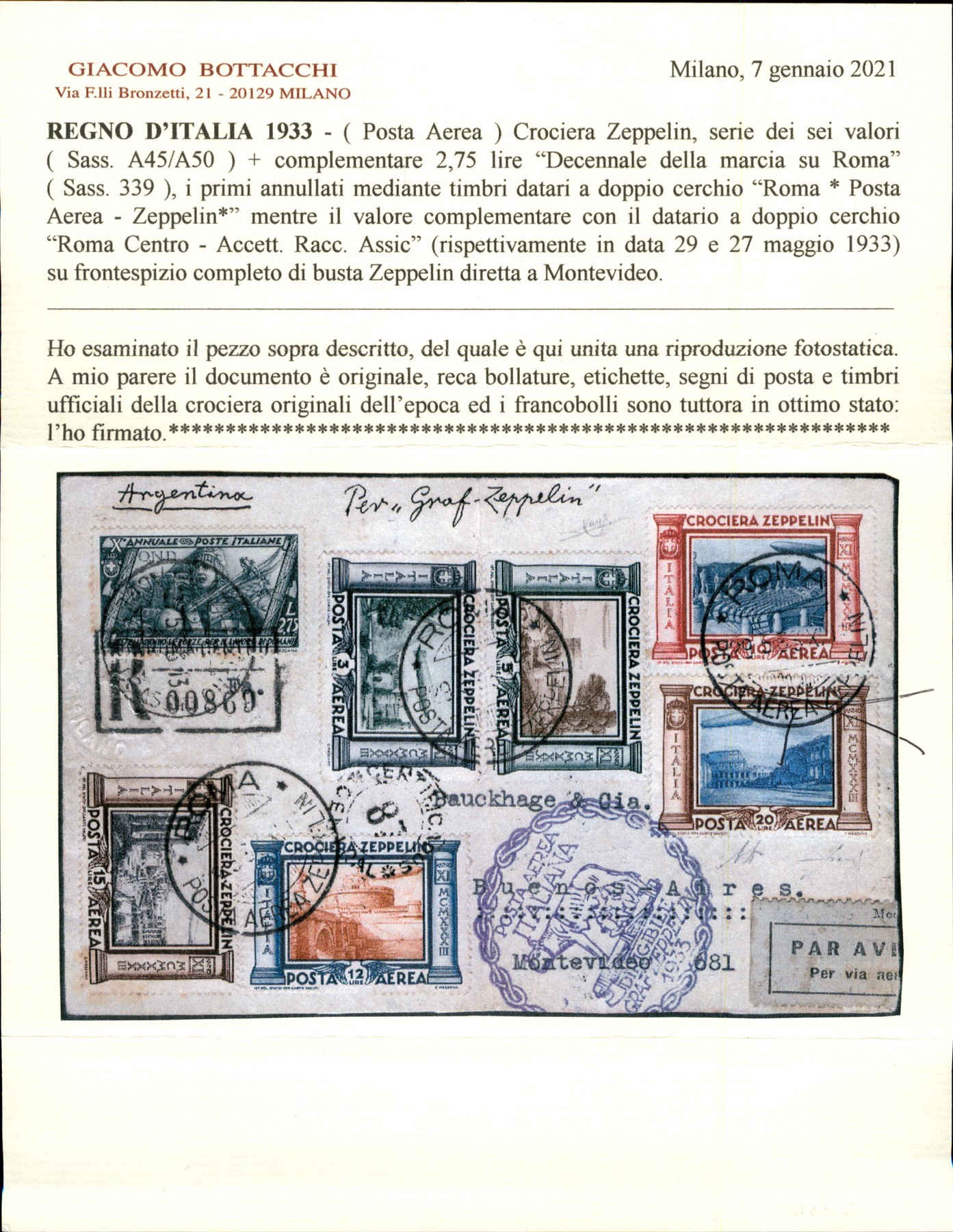 Italia / Regno / Vittorio Emanuele III / Aerogrammi