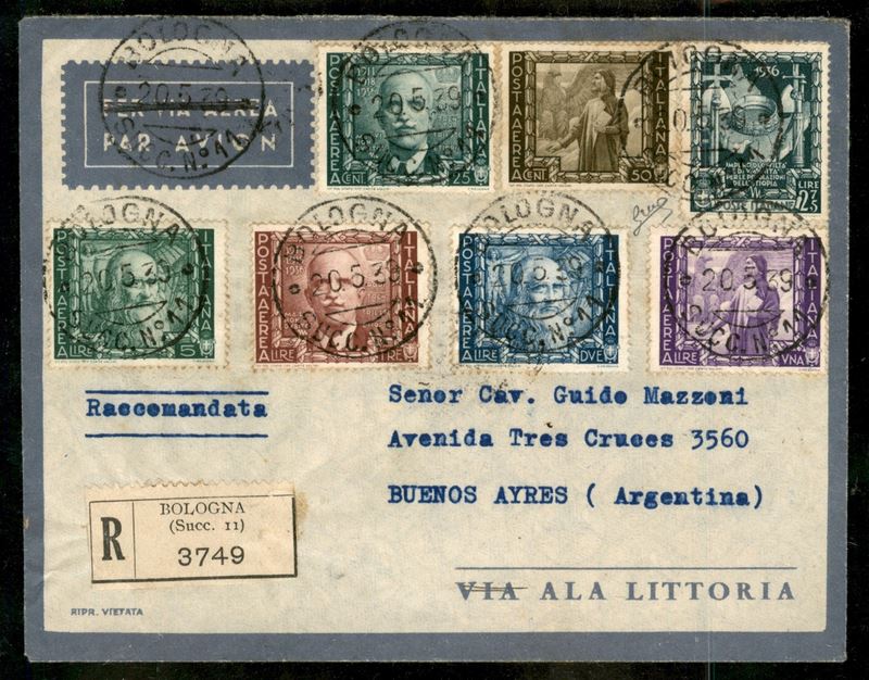 Italia / Regno / Vittorio Emanuele III / Posta Aerea