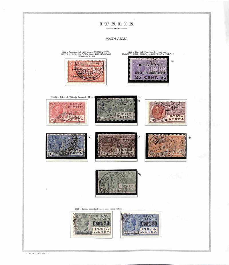 Italia / Regno / Vittorio Emanuele III / Posta Aerea