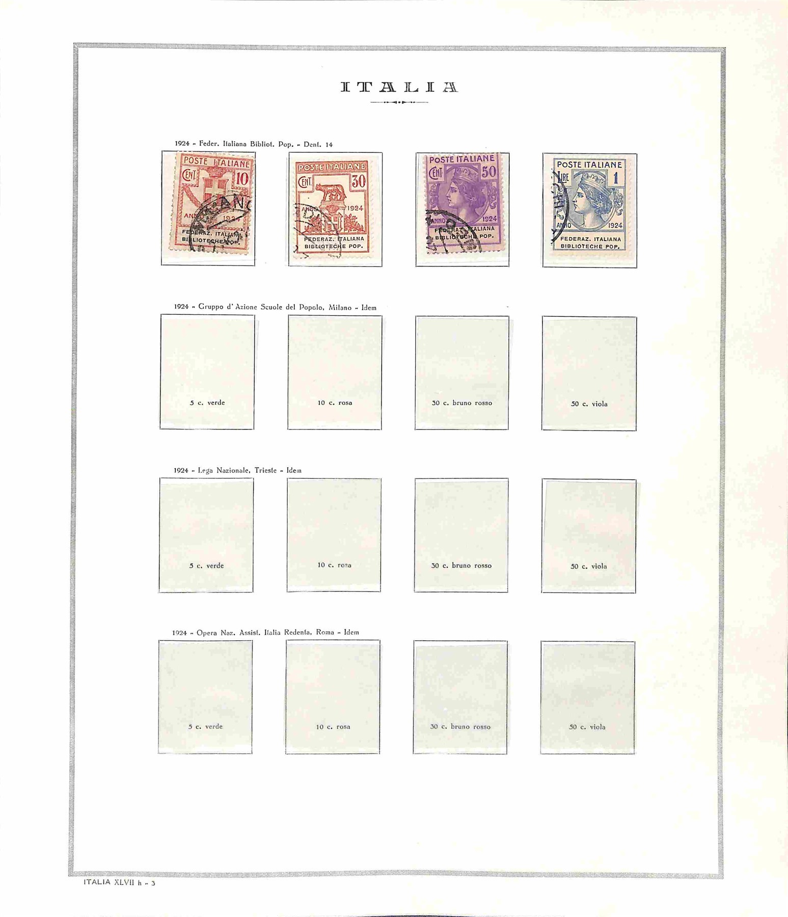Italia / Regno / Vittorio Emanuele III / Enti Parastatali