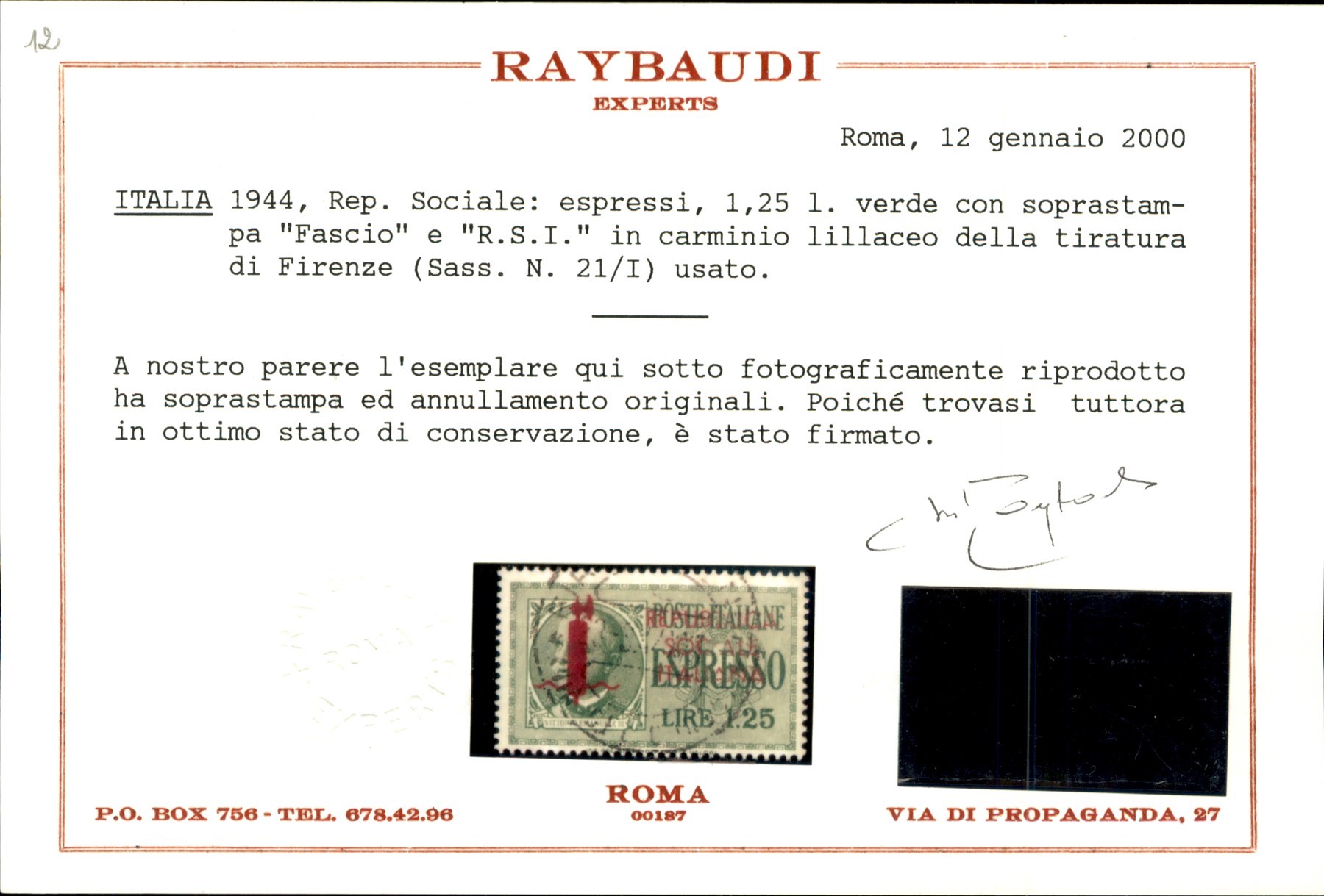 Italia / Rsi / Provvisori / Espressi