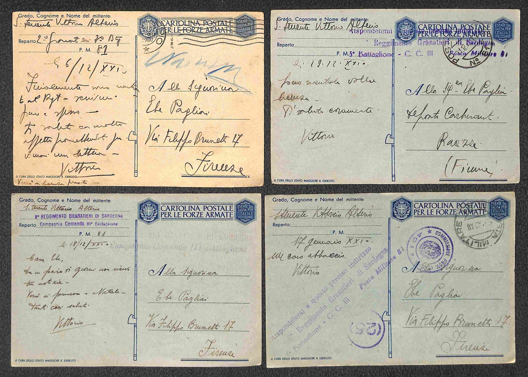 Italia / Regno / Vittorio Emanuele III / Posta Ordinaria