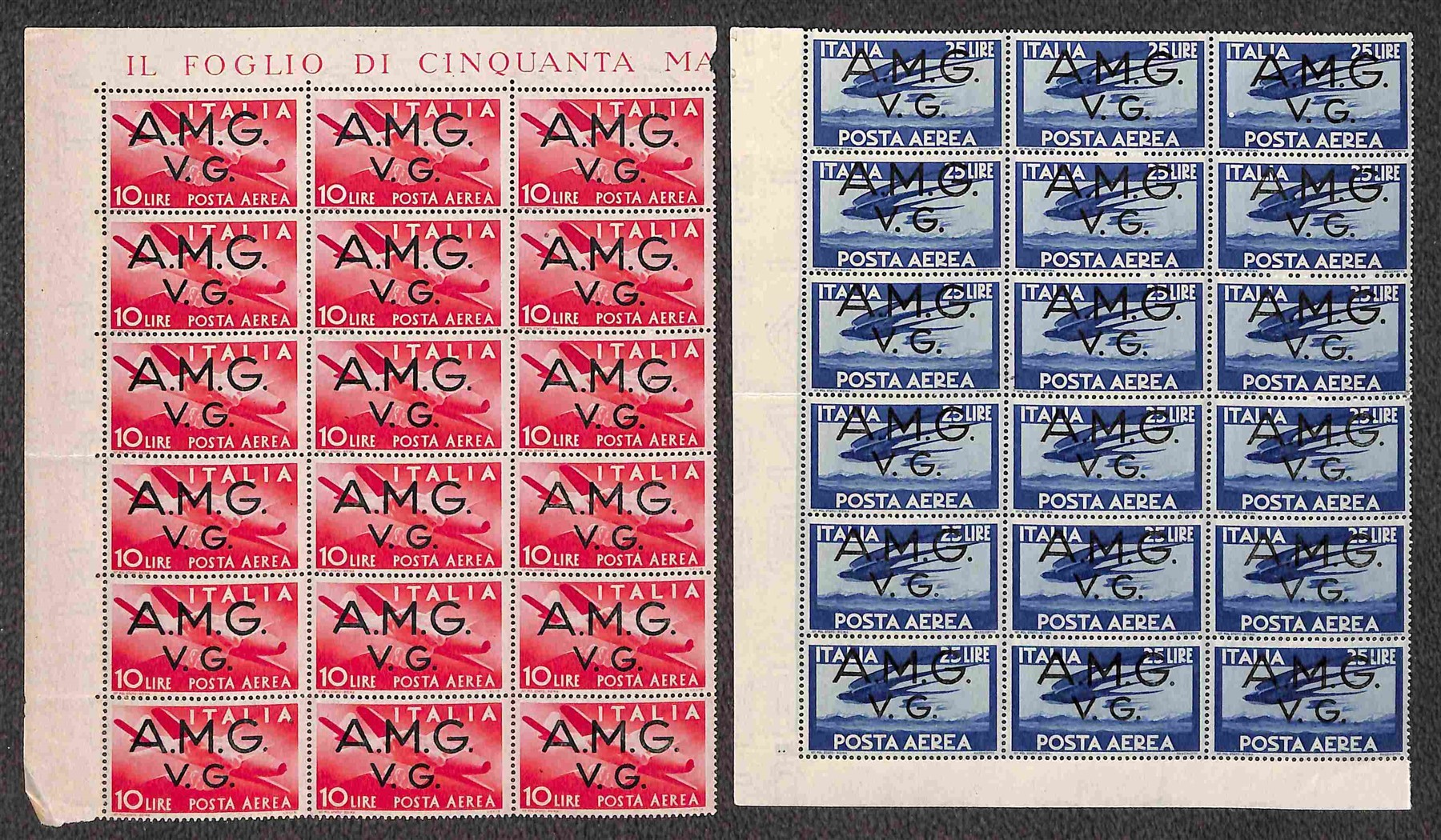 ITALIA / Trieste / Trieste AMG VG / Posta aerea