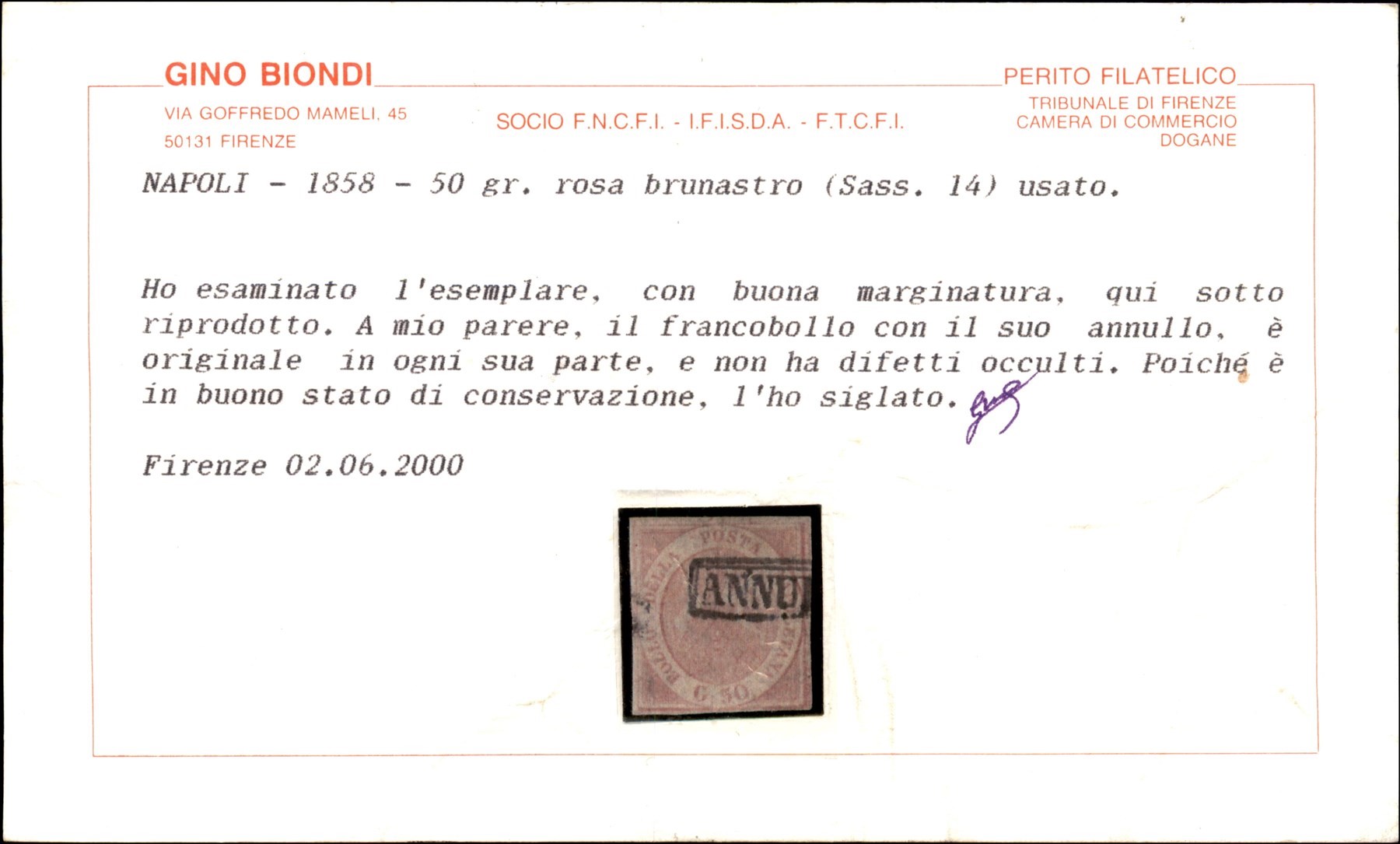 ITALIA / Antichi Stati Italiani / Napoli / Posta ordinaria