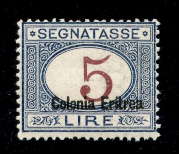 ITALIA / Colonie / Eritrea / Segnatasse