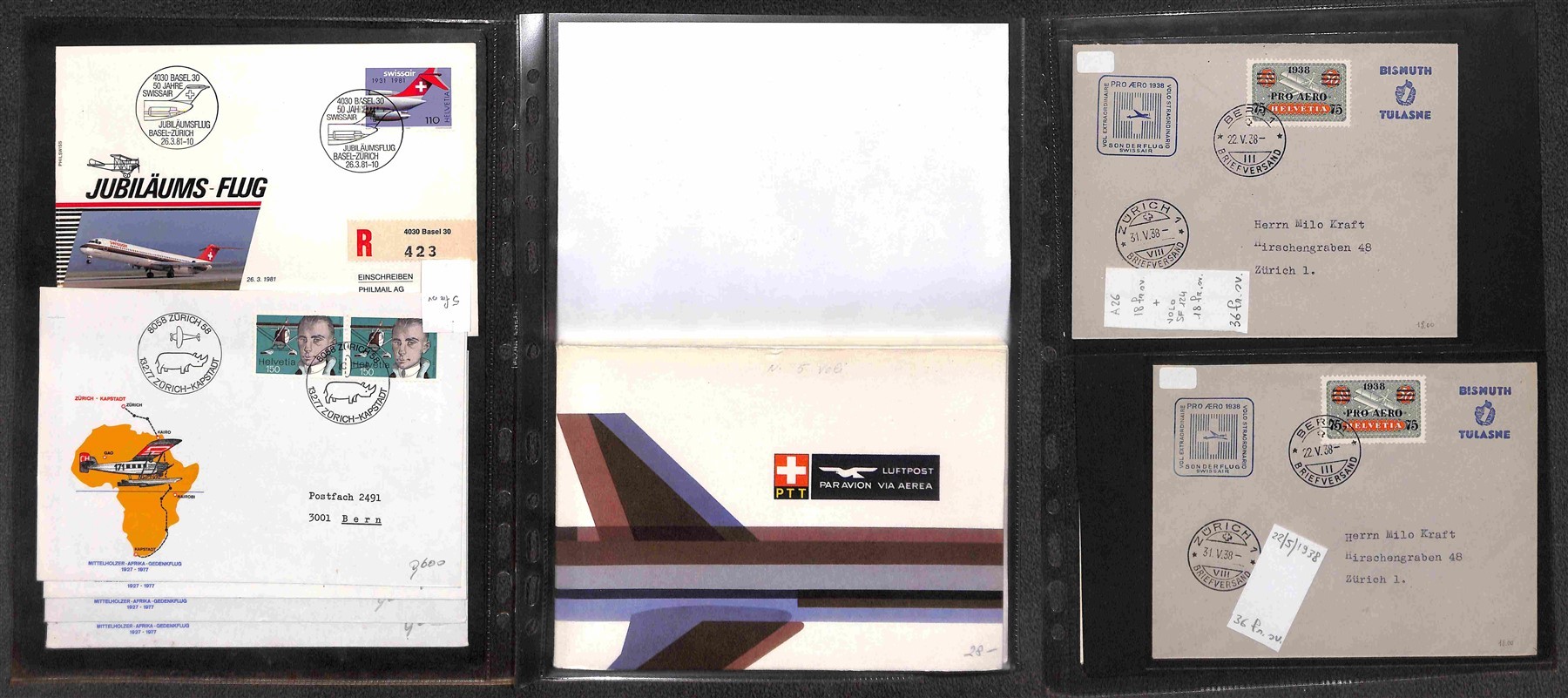 Svizzera / Aerogrammi