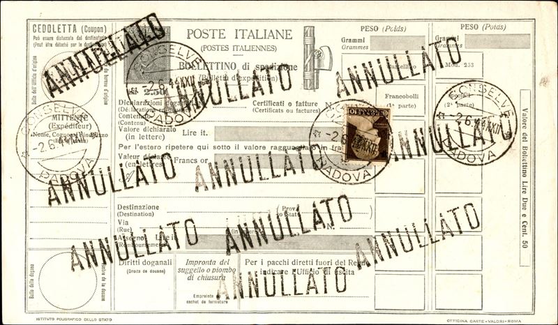 Italia / Rsi / Provvisori / Posta Ordinaria