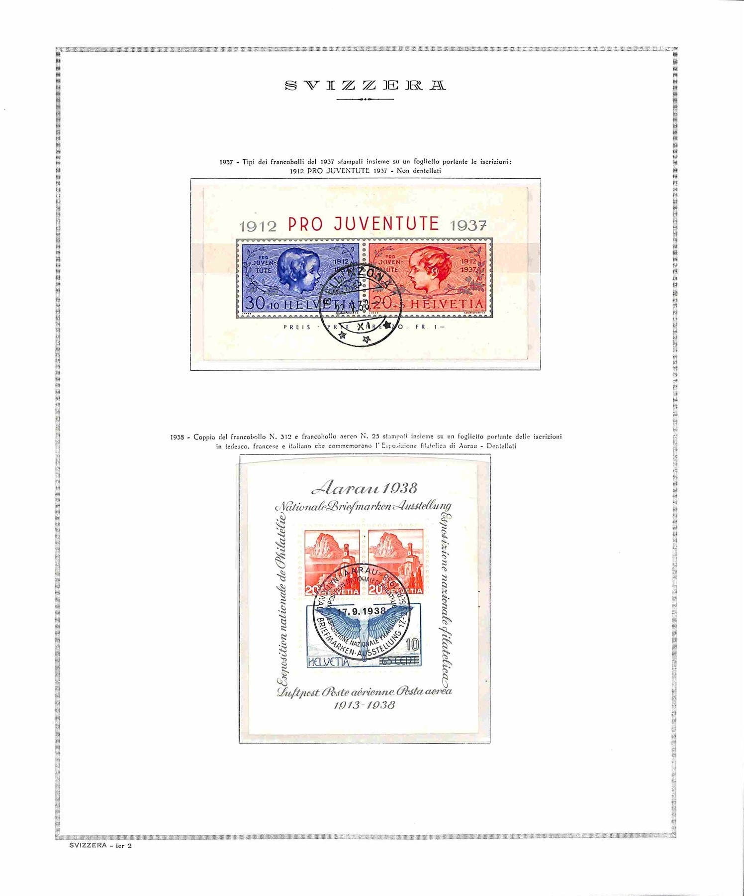 Svizzera / Foglietti