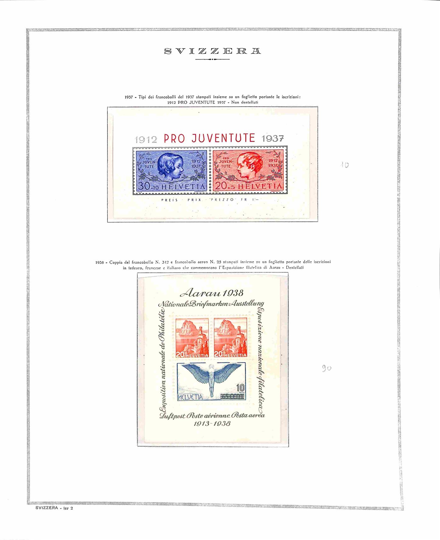 Svizzera / Foglietti