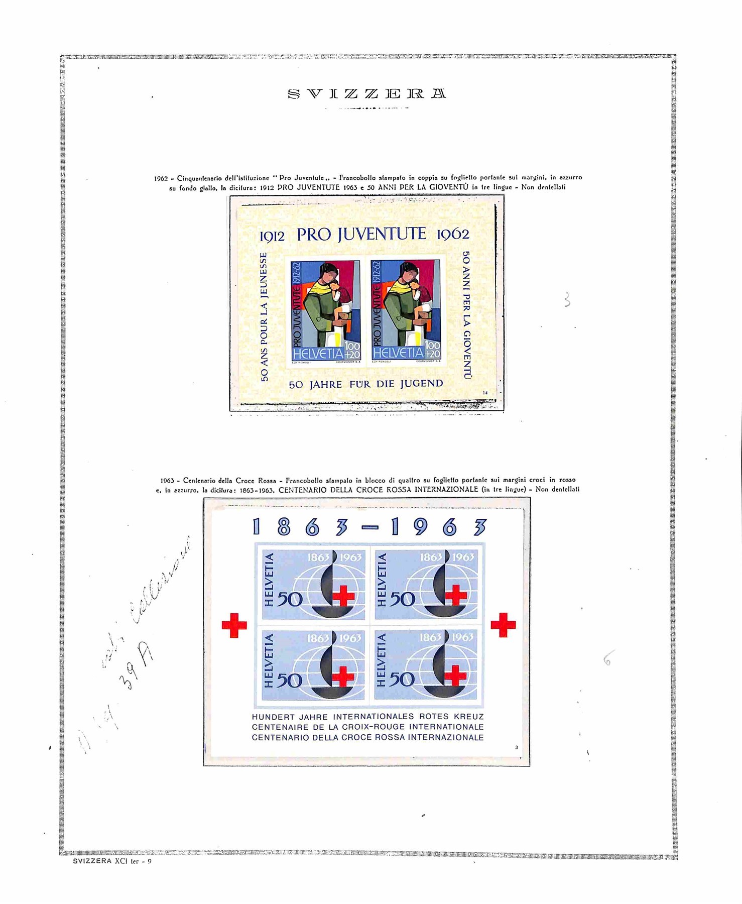 Svizzera / Foglietti
