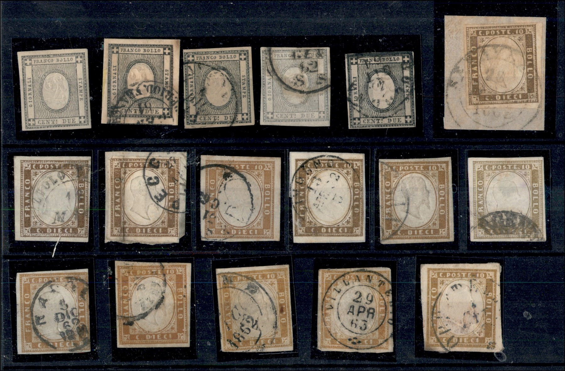 ITALIA / Antichi Stati Italiani / Sardegna / Posta ordinaria