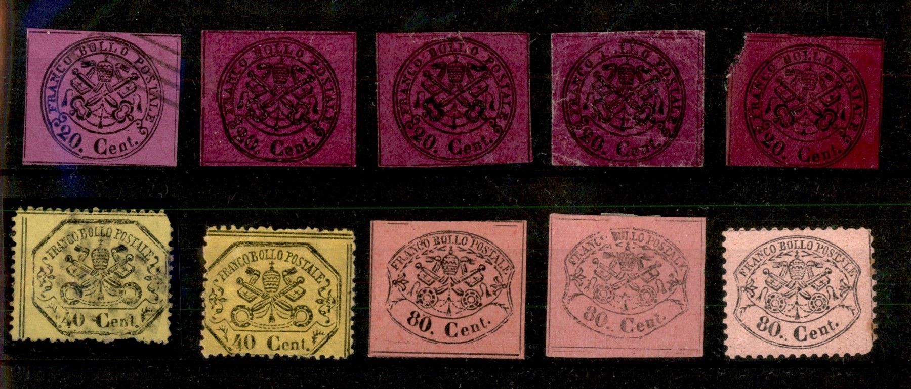 ITALIA / Antichi Stati Italiani / Stato pontificio / Posta ordinaria