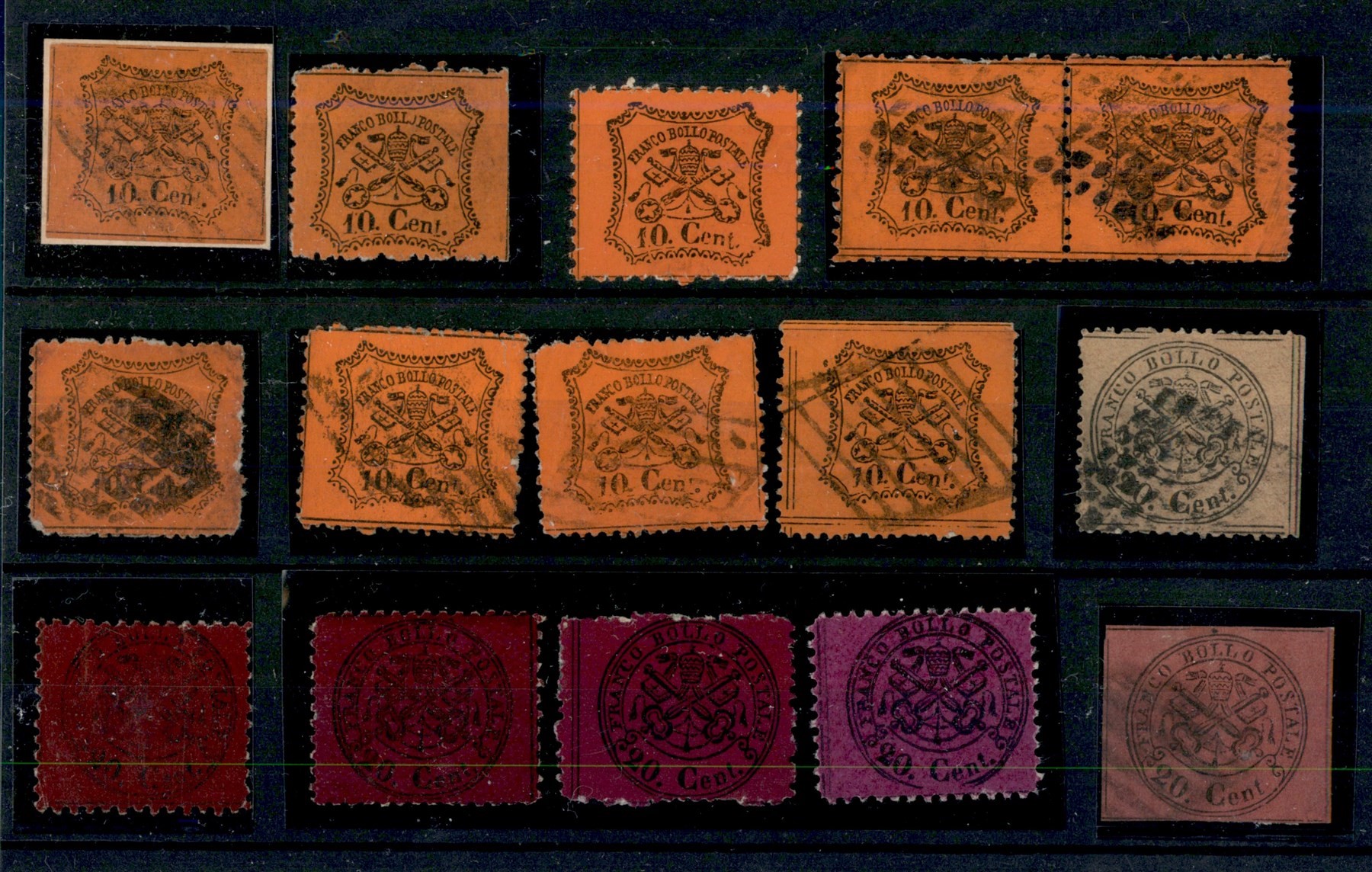 ITALIA / Antichi Stati Italiani / Stato pontificio / Posta ordinaria