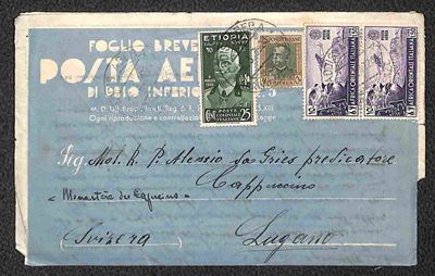 Italia / Colonie / Etiopia / Aerogrammi
