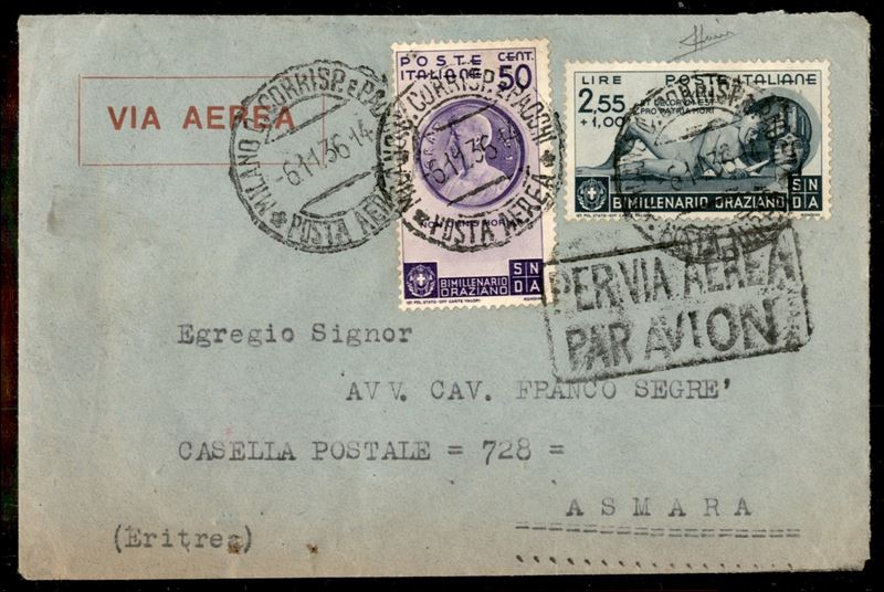 Italia / Regno / Vittorio Emanuele III / Aerogrammi