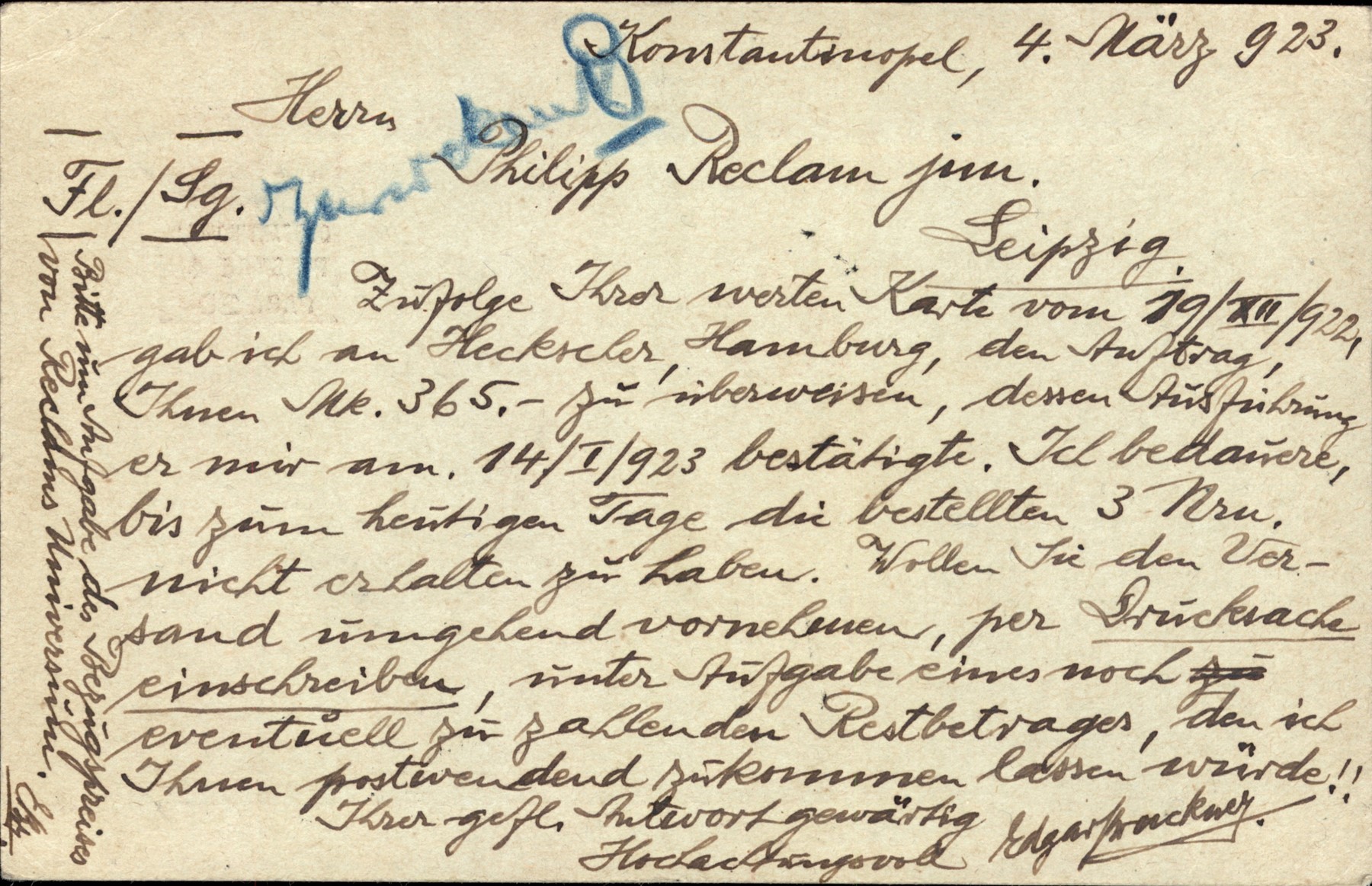 Italia / Uffici Postali All'estero / Levante / Posta Ordinaria