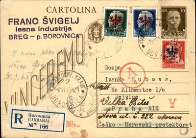 Italia / Occupazioni II Guerra Mondiale / Occupazione Tedesca / Lubiana / Posta Ordinaria