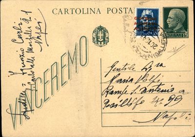 Italia / Occupazioni Straniere di Territori Italiani / Occupazione Anglo-americana / Napoli / Pos...