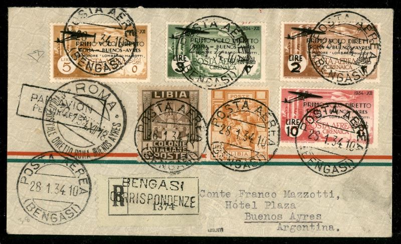 Italia / Colonie / Cirenaica / Raccomandata