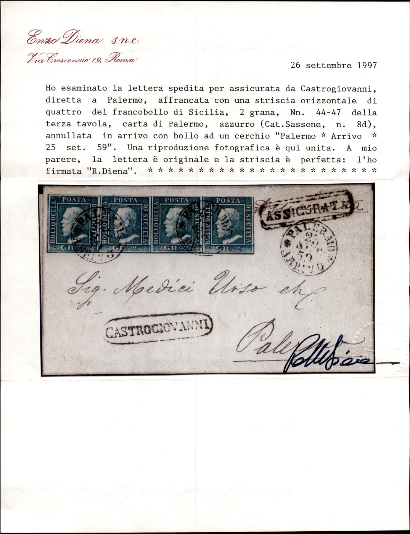 Italia / Antichi Stati Italiani / Sicilia / Posta Ordinaria