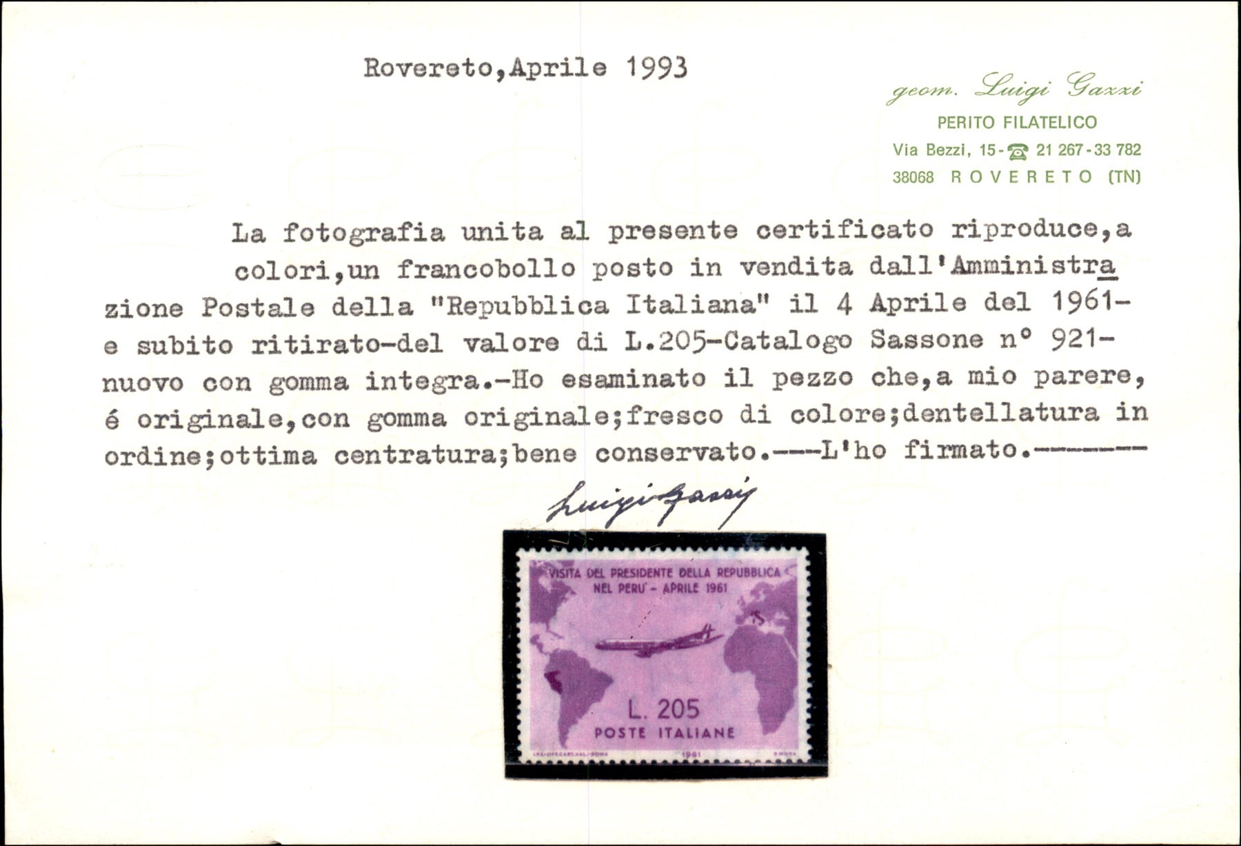 Italia / Repubblica / Posta Ordinaria