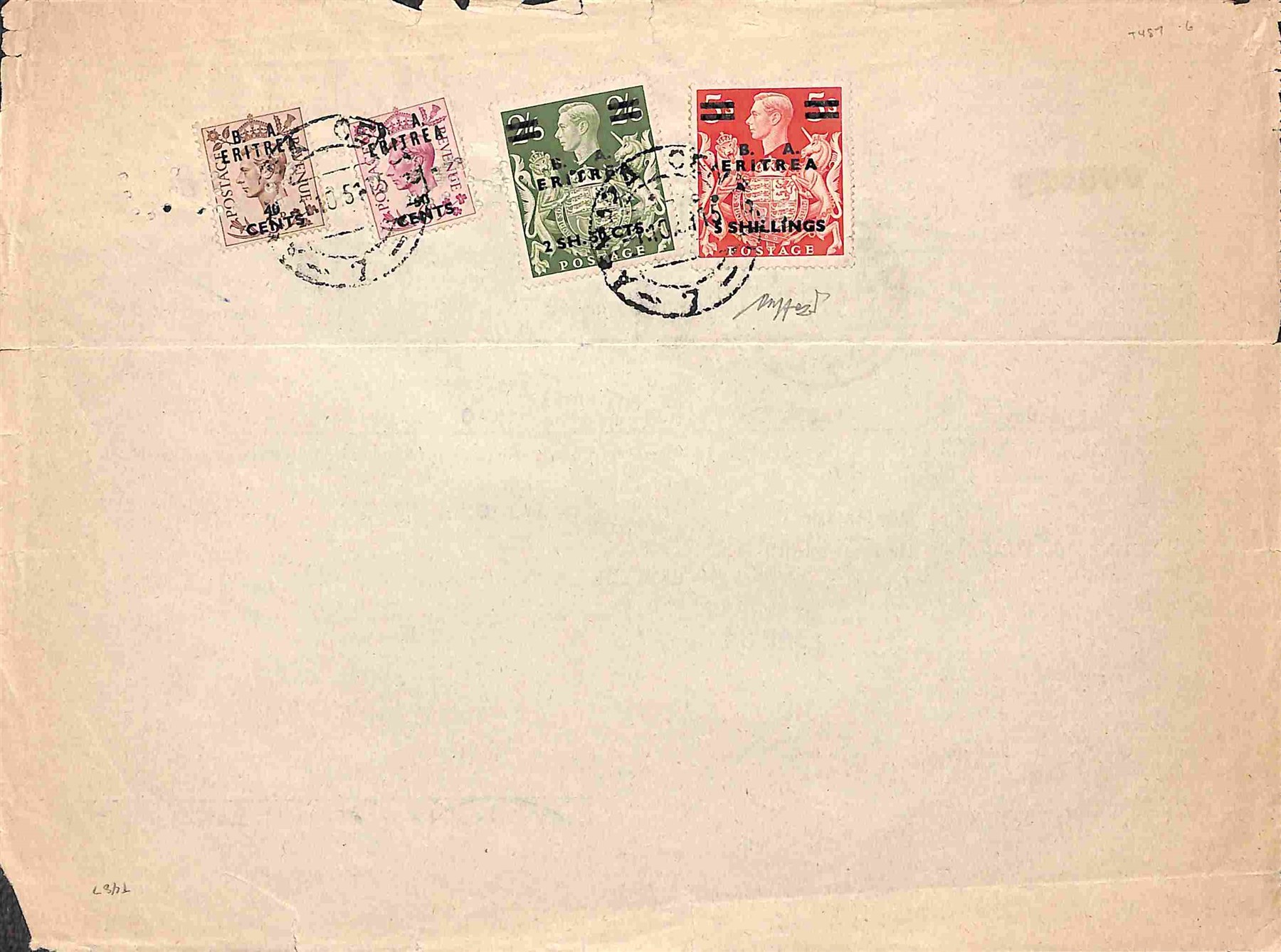 Italia / Occupazioni Straniere delle Colonie / Eritrea / b.M.a./b.a. Eritrea / Posta Ordinaria